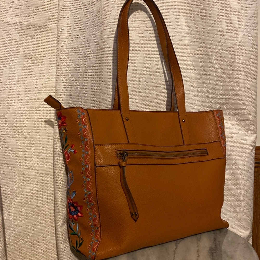Pioneer Woman Floral Embroidery Tote Bag